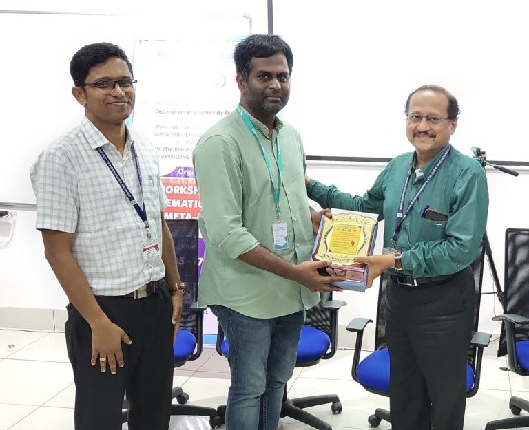 Systematic Review Workshop partnering with MGMCRI, IPHA and IAPSM Puducherry3