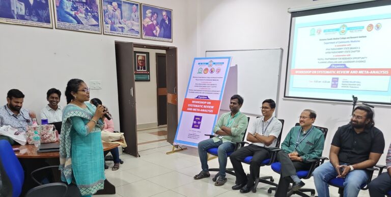 Systematic Review Workshop partnering with MGMCRI, IPHA and IAPSM Puducherry4